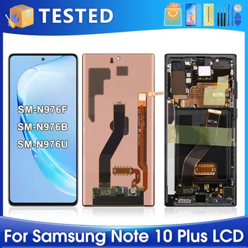 6.8''Note 10 Plus, skirta Samsung for Ori Note10+ N975F N975 N975W LCD ekranas Jutiklinio ekrano skaitmeninimo priemonės komplekto keitimas