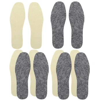 6 Poros žieminės vilnos vidpadžio elastingų batų pagalvėlių Šildantys vidpadžiai Unisex vidpadžiai
