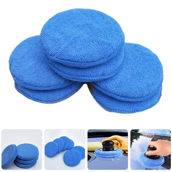 6vnt Vaško aplikatoriaus pagalvėlės Automobilių poliravimo pagalvėlės Automobilių vaško aplikatoriaus kempinės Automobilių šlifavimo pagalvėlės
