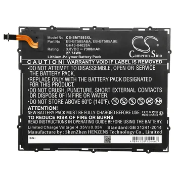 7300mAh planšetinio kompiuterio baterija, skirta Samsung SM-T587, SM-T587P, EB-BT585ABA, EB-BT585ABE, GH43-04628A
