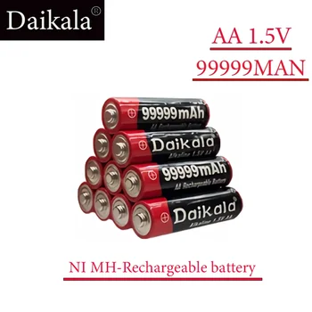 AA baterija 2023Naujas bestseleris 99999MAh 1.5V AAšarmingumas Įkraunama baterija nuotolinio valdymo pultui Žibintuvėliai Žaislai + Nemokamas pristatymas