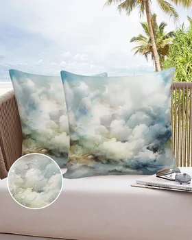 Abstraktūs gradiento debesys Neperšlampamas pagalvės užvalkalo rinkinys Automobilio pagalvėlės užvalkalas Pagrindinis Sofa Biuro dekoratyvinis pagalvės užvalkalas