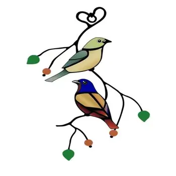 Akrilo akrilo sienų apdaila Naujas paukštis Raudonas Akrilas Rankdarbiai Papuošalai Lauko kiemas Kūrybinių dekoracijų kambarys