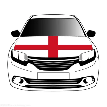 Anglijos vėliavos vėliavos automobilio gaubto dangtis 3.3x5ft/5x7ft 100%poliesteris,automobilio variklio dangčio reklamjuostės futbolo rungtynės