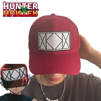 Anime Hunter×Hunter Killua Zoldyck Cosplay Hat Adult Unisex siuvinėta beisbolo kepuraite Skrybėlės Nuo saulės Sportiniai aksesuarai Prop Dovana