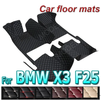 Automobiliniai grindų kilimėliai BMW X3 F25 2011 2012 2013 2014 2015 2016 Custom auto foot Pads automobilių kilimų dangčio salono aksesuarai