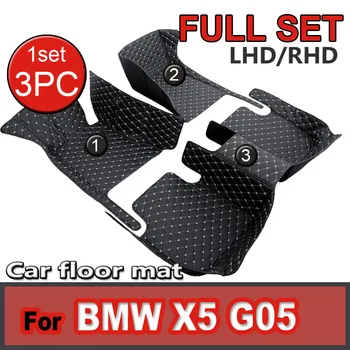 Automobiliniai grindų kilimėliai BMW X5 G05 2019 ~ 2022 kilimas odinis kilimėlis grindys prabangus patvarus kilimas pilnas komplektas automobilių salono dalys Automobilių priedai
