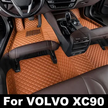 Automobiliniai grindų kilimėliai VOLVO XC90 (PENKIŲ VIETŲ) 2015 2016 2017 2018 2019 2020 Custom auto foot Pads auto carpet cover