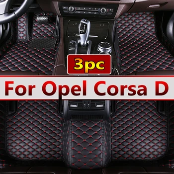 Automobilinis grindų kilimėlis Opel Corsa D 2007~2014 Neperšlampamas kilimas Cubre Pisos Para Autos Automobilių kilimėlis Grindys Vidaus apdaila Automobilių aksesuarai