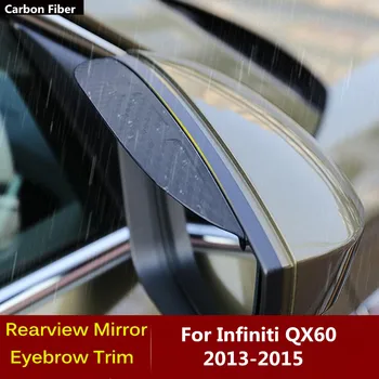 Automobilio anglies pluošto šoninio vaizdo veidrodėlis Skydelio skydelio dangtelio apdaila Skydo antakių lietaus rėmo lempos gaubto apsauga, skirta 