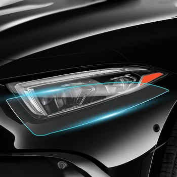 Automobilio galinio vaizdo veidrodžio priekinis žibintas TPU plėvelė skirta Mercedes Benz CLS C257 2022-24 Skaidrus apsauginės atsparios plėvelės įbrėžimo lipdukas
