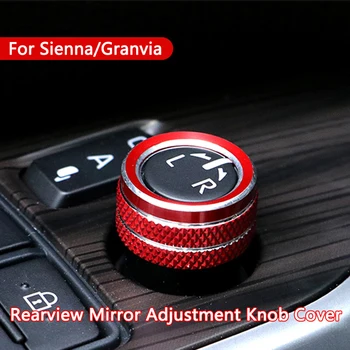 Automobilio galinio vaizdo veidrodžio reguliavimo mygtuko dangtelis Dekoratyvinis žiedo lydinys Galinio vaizdo veidrodžio rankenėlės apdaila Toyota Sienna Granvia priedui