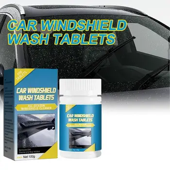 Automobilio priekinio stiklo plovimo skystis Tirpios langų tabletės Valiklis Automobilio išorės valymo priedai Pašalinkite nešvarumus Purvas Riebalų dėmės