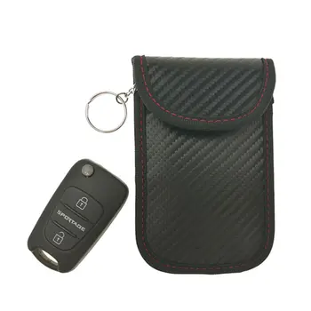 Automobilio raktų signalų blokatorius Faradėjaus krepšys Beraktis fobas RFID blokuojantis maišelio dangtelis Apsaugokite saugojimo krepšį Automobilinių raktų organizatorius