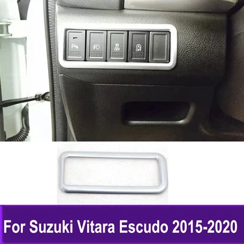 Automobilio salono priekinio žibinto jungiklio apdailos apdaila Suzuki Vitara Escudo 2015-2017 2018 2019 2020 rėmelio lipdukas