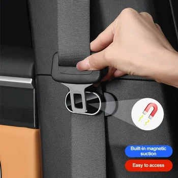 Automobilio saugos diržo laikiklis Magnetinis reguliuojamas ribotuvas Tvirtinimo spaustukas Automobilio saugos diržas Anti-garso ir trinties automobilio priedai