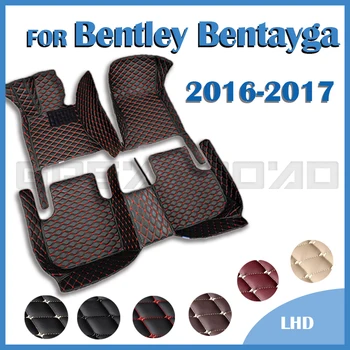 Automobilių grindų kilimėliai Bentley Bentayga keturioms sėdynėms 2016 2017 Custom Auto Foot Pads Automobilių kilimų dangčio salono aksesuarai