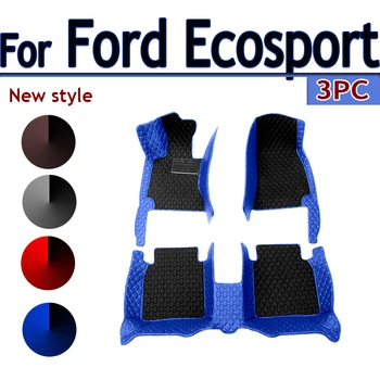 Automobilių grindų kilimėliai Ford Ecosport 2018 2019 Custom Auto Foot Pads Automobilių kilimų dangčio salono aksesuarai