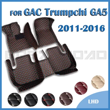 Automobilių grindų kilimėliai GAC Trumpchi GA5 2011 2012 2013 2014 2015 2016 Custom Auto Foot Pads Kilimų dangčio interjero aksesuarai