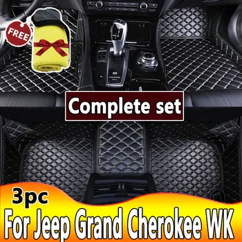 Automobilių grindų kilimėliai Jeep Grand Cherokee WK WK2 2011-2022 21 20 19 18 auto foot Trinkelės Automobilių kilimas Dangtis interjero aksesuarai