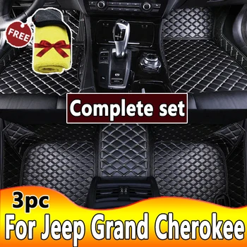Automobilių grindų kilimėliai Jeep Grand Cherokee WJ 1999 2000 2001 2002 2003 2004 Odiniai kilimėlių užvalkalai Grindys Automobilių aksesuarai Tapis Voiture