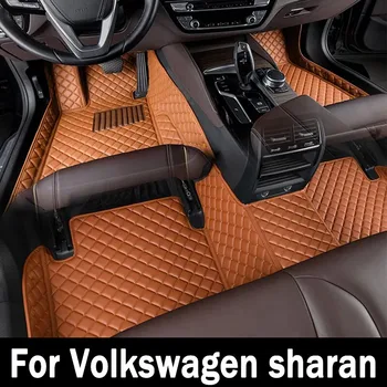 Automobilių grindų kilimėliai Volkswagen sharan Septynios sėdynės 2012 2013 2014 2015 2016 2017 2018 2019 Individualizuotas auto foot Pads automobilis