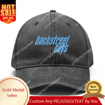 Backstreet Boys siuvinėjimo skrybėlės Vyriškos moteriškos sportinės beisbolo kepurės Hip Hop Individualizuota Pagaminta kepurė Personalizuotas tekstas Cowboy Trucker Kepurė