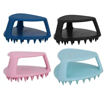 Barzdos valymo šepetys Nešiojamas silikoninis priežiūros įrankis Šlapias sausų plaukų priežiūros šveitiklis Lankstus ergonomiškas dušo šepetys dovanoms tėvui
