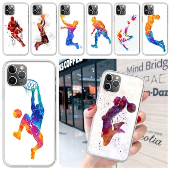 Basketball Basket Dunk minkštas telefono dėklas, skirtas iPhone 15 14 13 12 11 Pro Max 7 Plus Mini Apple XS XR X SE 2020 8 + Cover Shell