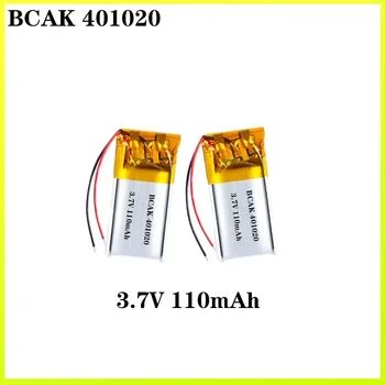 BCAK 8PCS 401020 Universali polimerinė ličio baterija 3.7V 110mAh 