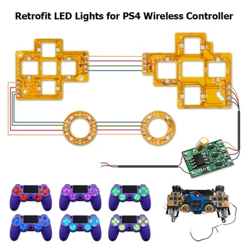 Belaidis valdiklis Daugiaspalvis šviesos plokštės remonto dalių valdiklis LED švieslentė PS4 valdiklio priedai
