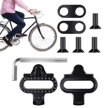 Bike Cleats Multi-Release Pedal Cleat Patvarus dviračių griebtuvas Kalnų dviračių komplektas moterims ir vyrams Lauko plento dviračių komplektas