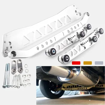 Billet Aluminium RAR SUBFRAME BRACE+TIE BAR+Rear Lower Control Arm for Honda Civic EG 92-95