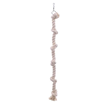 Bird Bungee Toy Cotton Rope with Knots Parrot Cage for Conure African for G