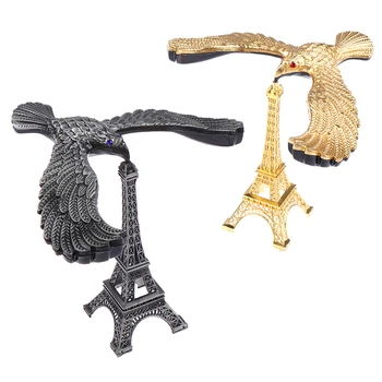 Biuro dekoravimo lydinio bokšto modelis Subalansuotas paukščių rekvizitas Erelis Paukštis Miniatiūrinės figūrėlės Dekompresijos žaislas Mokymo įranga