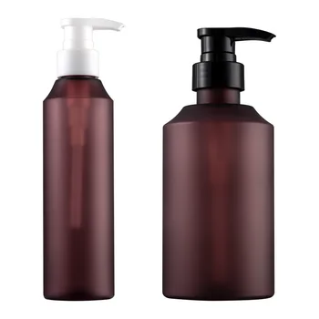 Brown Scrub Lotion Bottle 200/500ml muilo dozatoriai Empty Pump Bottle Portable Travel Shower Shampoo Container Pakartotinai užpildomas buteliukas