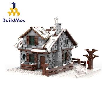 Buildmoc 38793 Winter Chalet Neige Chalet Resort Kalėdų statybos blokai Suderinami vaikų žaislai