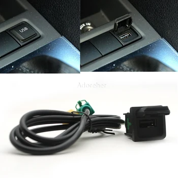 Car AUX USB adapteris Garso kabelio jungiklis USB jungiklis USB jungiklis Passat B6 B7 golf 5 MK5 Golf 6 MK6 GTI Jetta 5 MK5 CC automobilis