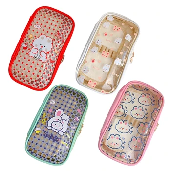Cartoon for Creative Transparent Pencil for Case Large-Capacity Cosmetic Station