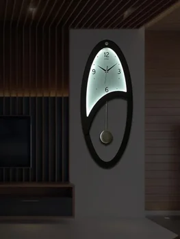 Creative Smart Luminous Sieninis laikrodis Rankų darbo svetainė Šviesai jautrus LED šviesos indukcija Triukšmingas laikrodis su dangteliu