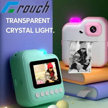 Crouch Vaikų skaitmeninis fotoaparatas Momentinis spausdinimas vaikams Terminis spausdintuvas Momentinė fotokamera Vaizdo fotografija Žaislas + spausdinimo popierius