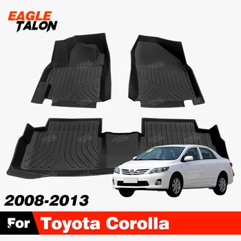 Custom TPE automobilių grindų kilimėlis Toyota Corolla 2008-2013 12 11 10 09 Pilnas komplektas Kiliminė danga Dangtis Neperšlampama apsauga Priedai Dalys