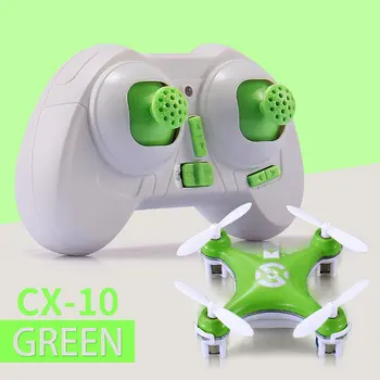 CX-10 Mini dronas 2.4G 4CH 6 ašių LED RC Quadcopter žaislinis sraigtasparnio kišeninis dronas su LED šviesos žaislais vaikams Žaislinis dronas