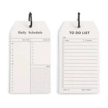 Daily Planners Pad, Daily To Do List with Spirals Sheets, Daily DIY Calendar Pad