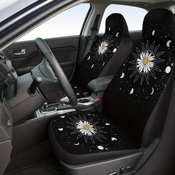 Daisy Moon Stars automobilinių kėdučių užvalkalai Universalus tinka moteriškiems automobiliams Sedanai Visureigiai Automobilių aksesuarai Interjeras Moters sėdynių užvalkalai 2PC