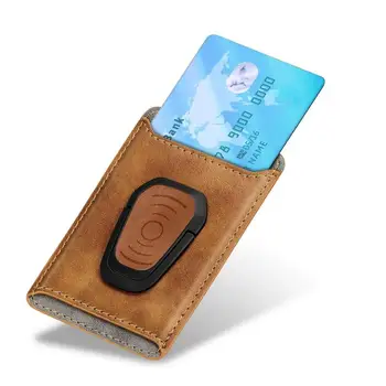 Daugiafunkcinis PU odinis mobiliojo telefono kortelių laikiklis Lipnus mobiliojo telefono piniginės lazdelė ant kortelių kišeninių stovų Magnetinis žiedinis stovas