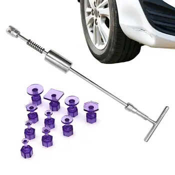 Dent Removal Tool Auto Body Dent Remover T Bar Car Dent Tool With 10 Puller Tabs Carbon Steel Pulling Hammer Tools for Auto