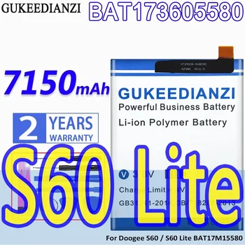 Didelės talpos GUKEEDIANZI baterija BAT173605580 7150mAh skirta Doogee S60 Lite BAT17M15580