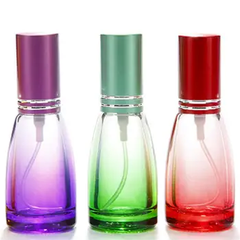 Didmeninė prekyba 100PCS/LOT 10ml tuščias apvalaus stiklo spalvos stiklinis buteliukas purškiamas buteliukas kosmetikos indas