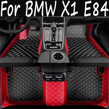 Dirbtinės odos individualūs automobilių grindų kilimėliai BMW X1 E84 F48 X2 F39 X4 F26 G02 2018-2023 Interjero aksesuarų detalės
